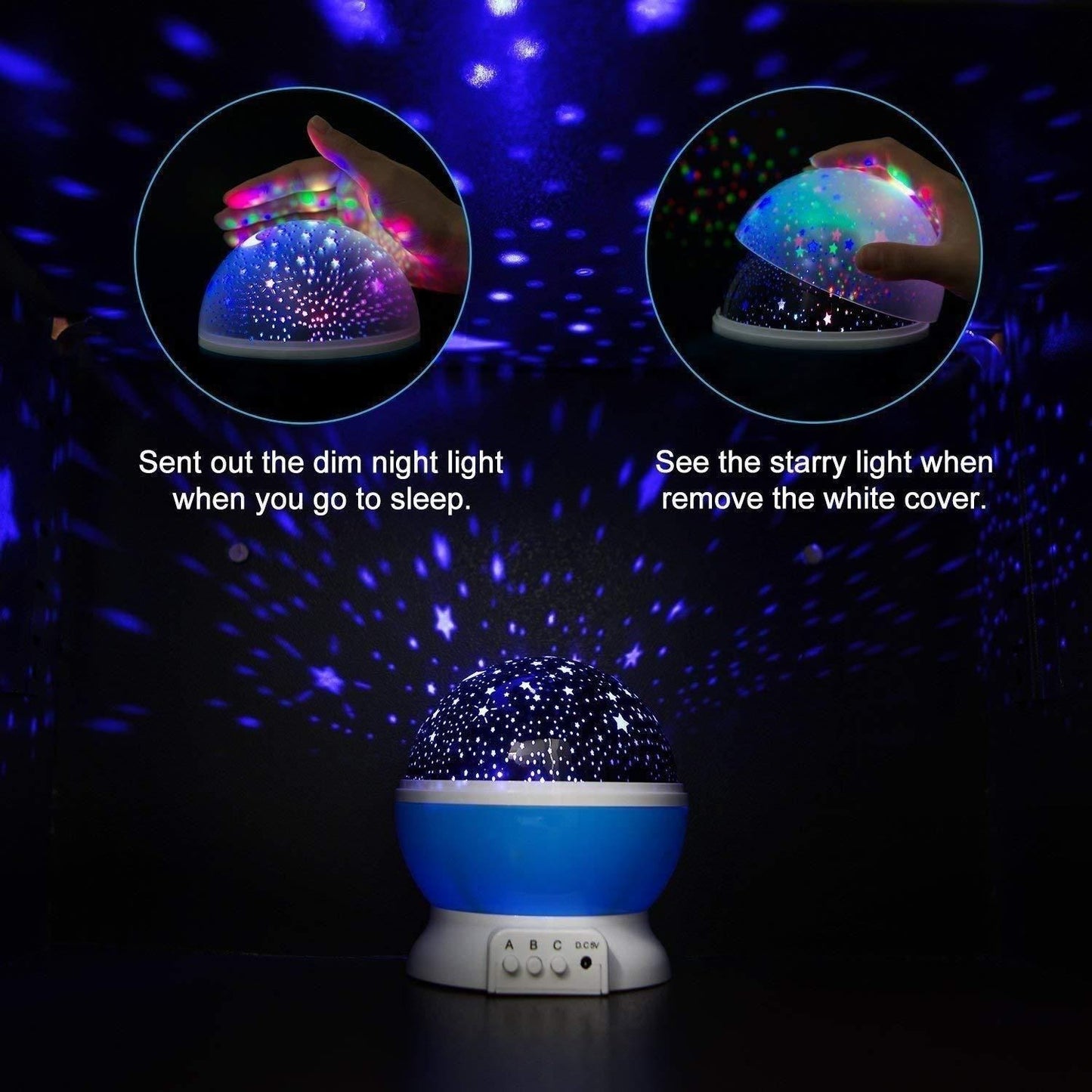 Star Master Dream Color Changing Rotating Projection Lamp 360°